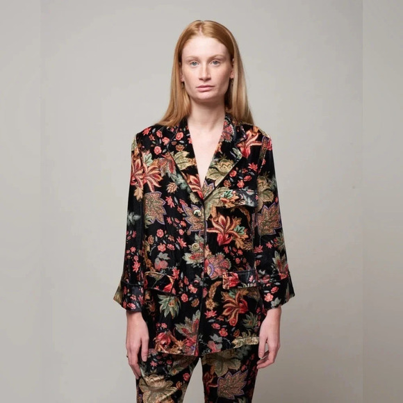 NWT Cara Cara Venezia Jacket in Multi Jacobean size Medium - Picture 5 of 15